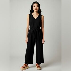 Universal Thread Black V-Neck Jumpsuit